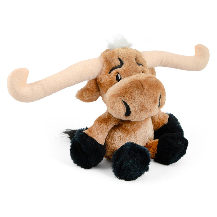 Jeffers Plush Longhorn Steer Squeaker Dog Toy, 8"