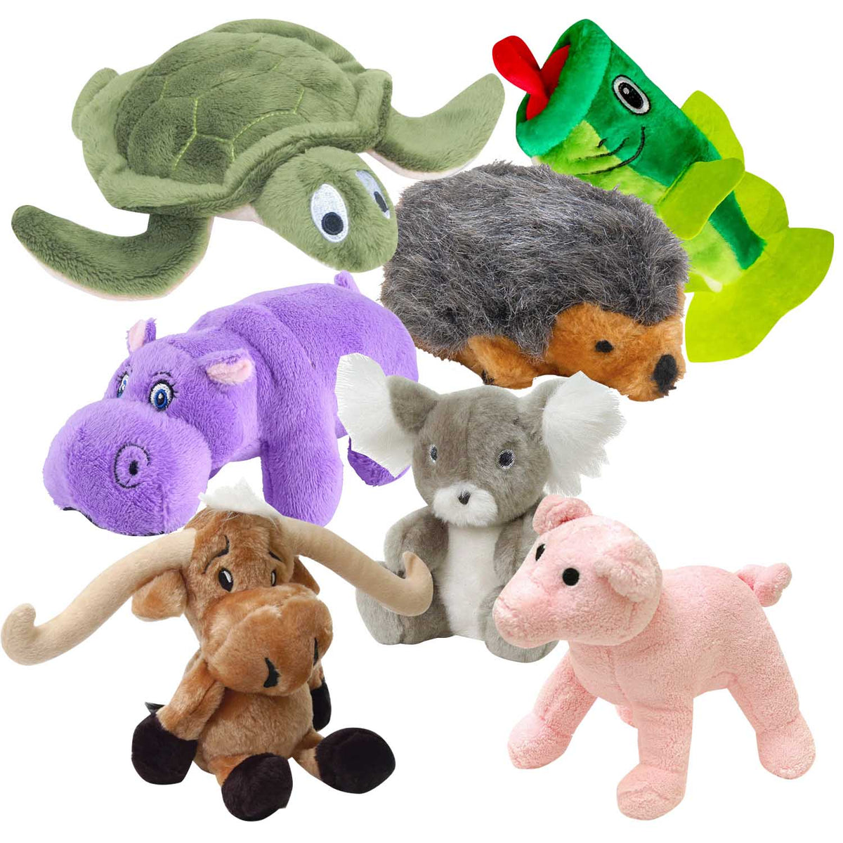 Jeffers Plush Animals Share the Love, 7 piece Kit โ Pet Supplies 4 Less