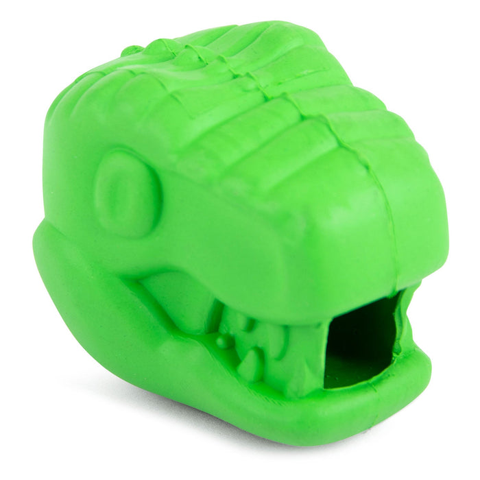 Jeffers T-Rex Natural Rubber Treat Dispensing Dental Dog Chew Toy for Medium Chewers with Vanilla Scent