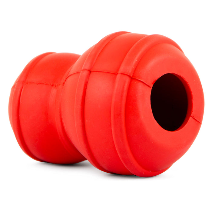 Jeffers Red Classic Stuffable Fetch & Chew Natural Rubber Treat Dispensing Dental Dog Toy