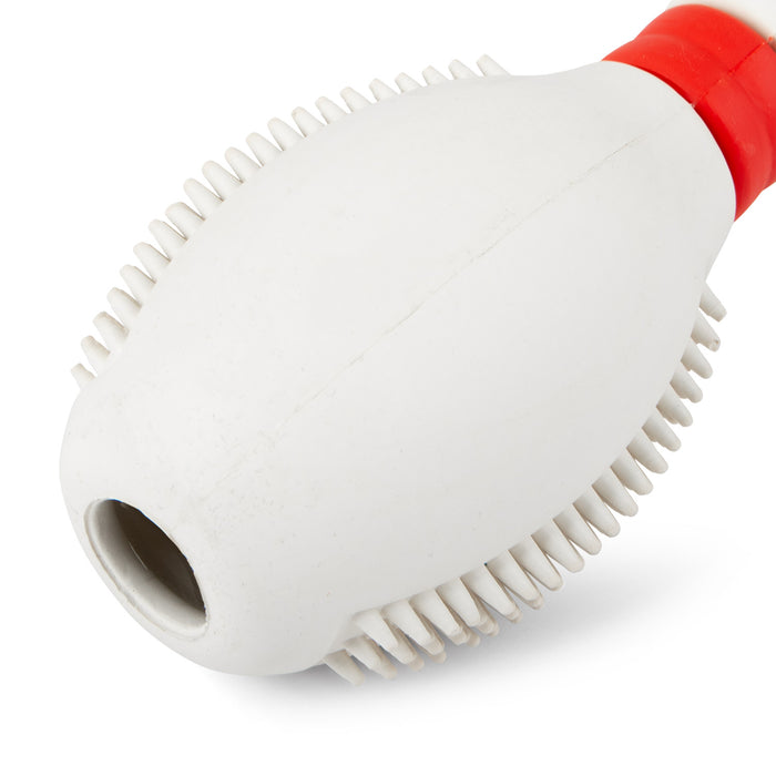 Jeffers Bowling Pin Natural Rubber Treat Dispensing Dental Chew Toy for Dogs