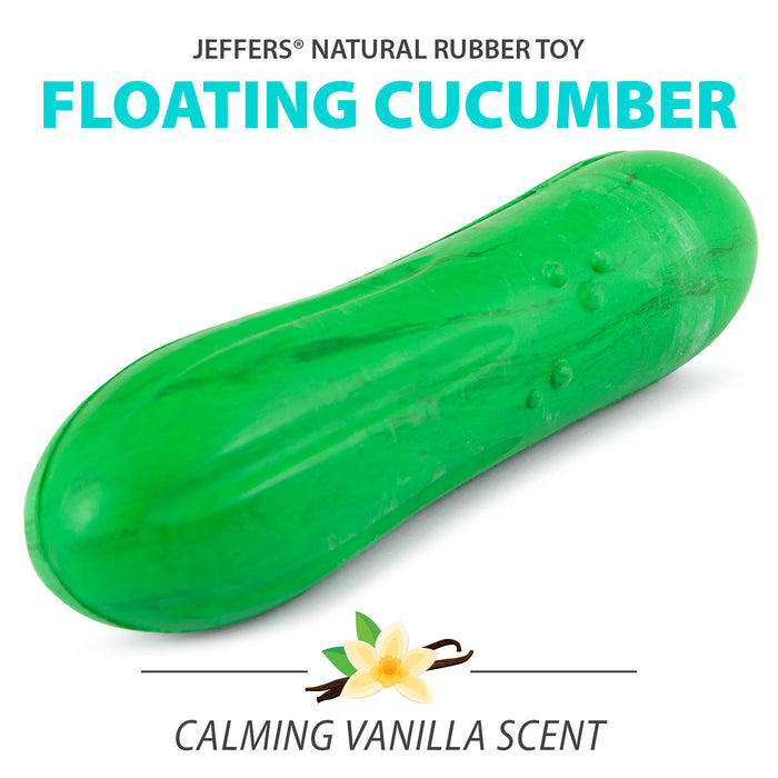 Jeffers Floating Natural Rubber Dog Chew Toy with Vanilla Scent for Dental Health and Water Play