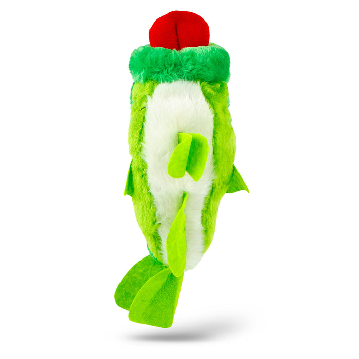 Jeffers Big Mouth Bass Plush Squeaker Dog Toy