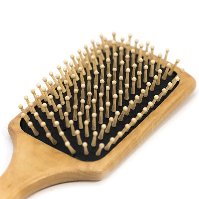 Jeffers Wooden Mane & Tail Brush, Gentle Detangling Horse Brush