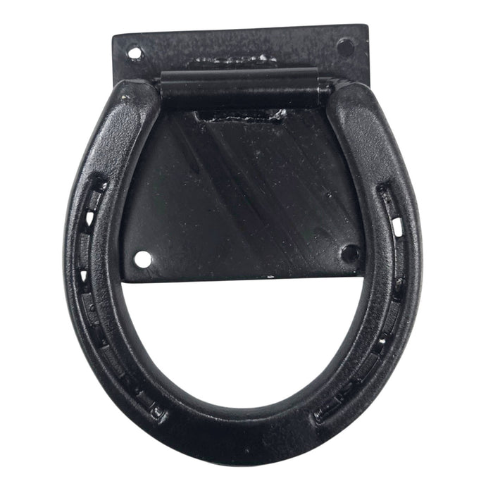 Jeffers Steel Horseshoe Cross Tie Rings for Barn & Stall Use