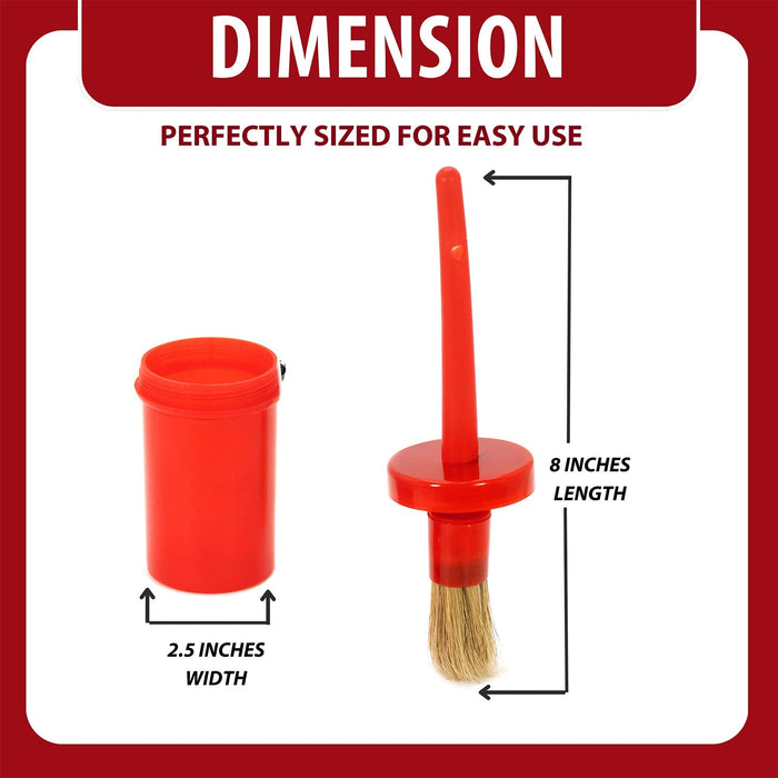 Jeffers Horse Hoof Dressing Brush & Container