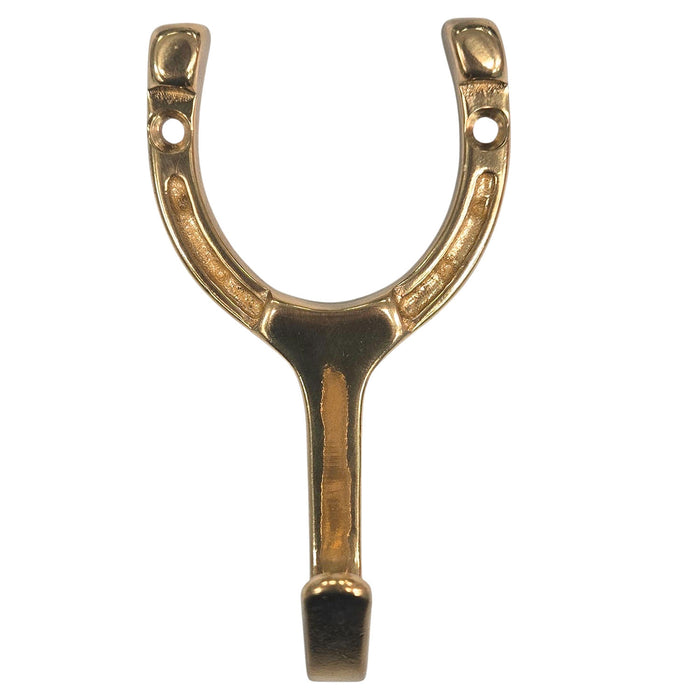 Jeffers Brass Tack Hook, Horse Wall Hook for Bridles & Halters