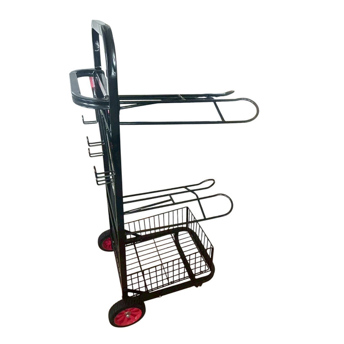 Jeffers Rolling Saddle & Tack Cart, 2 Tier Mobile Show Cart