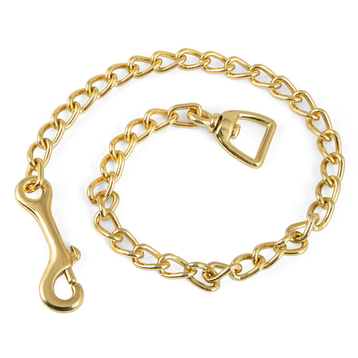 Jeffers Horse Lead Chain with Bolt Snap End & Square Eye Swivel End