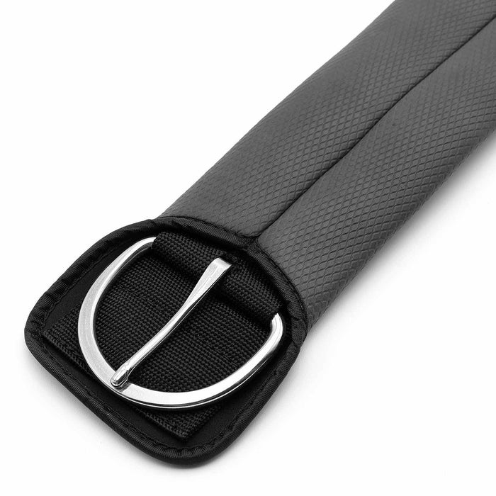 Jeffers Western PVC Sleeve Straight Cinch with Stainless Steel Hardware, Black