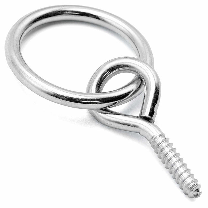 Jeffers Hitching Ring with Eye Screw Hook