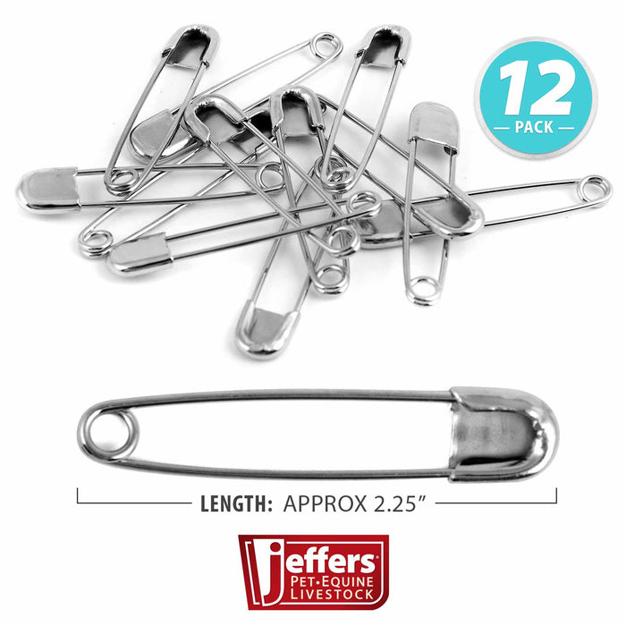 Jeffers Bandage Pins, 12 pk