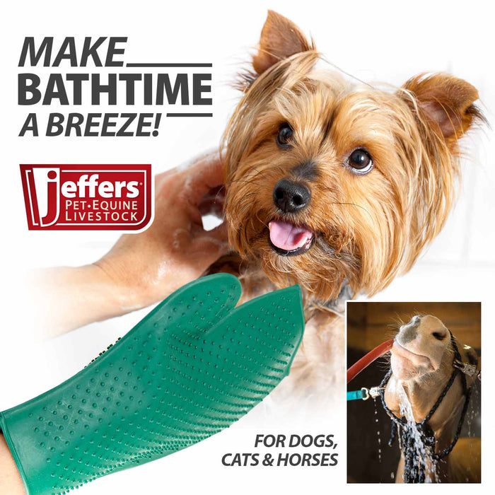 Jeffers GROOMIT - Rubber Grooming Glove for Animals