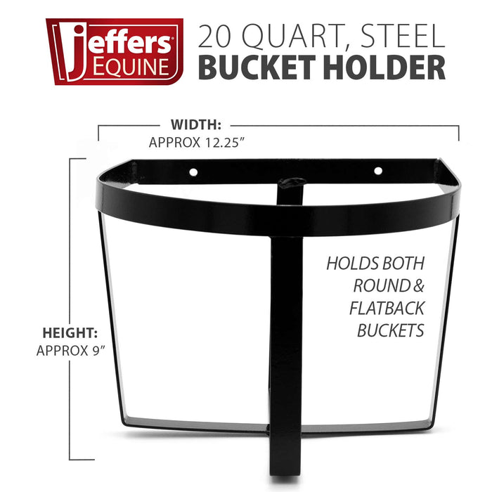 Jeffers Steel Bucket Holder - Holds 20 qt Bucket