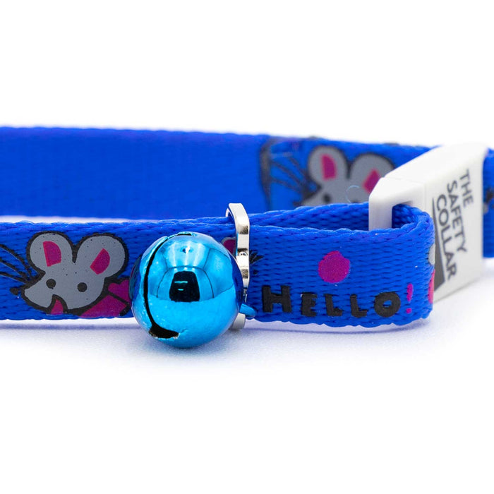 Jeffers Adjustable Breakaway Safety Cat Collar with Bell, 8"-12"