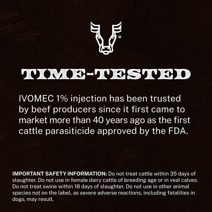 IVOMEC Injection (1%) Wormer for Cattle & Swine