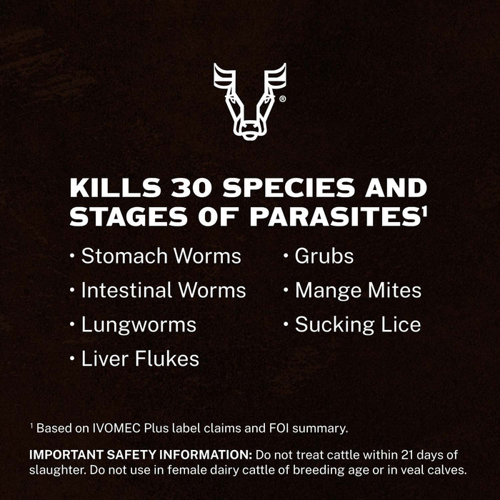 Ivomec Plus Injectable Cattle Wormer
