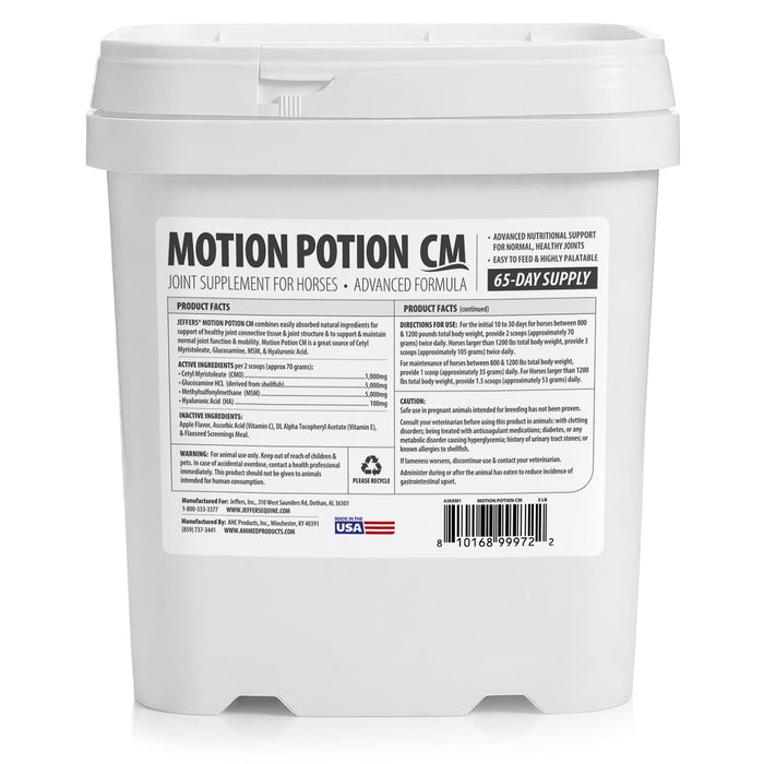 Jeffers Motion Potion CM Advanced Joint Formula Powder Supplement for Horses