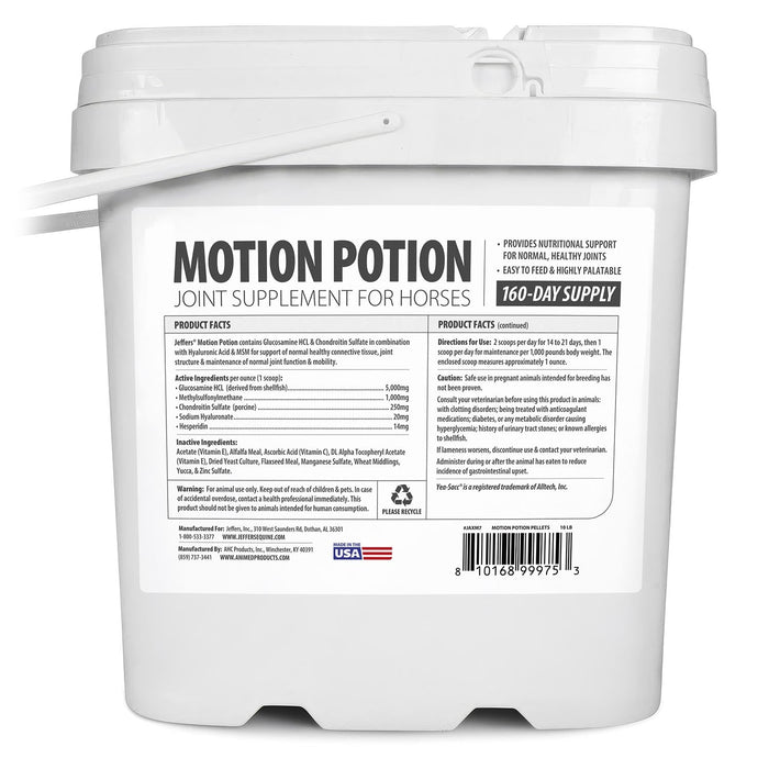 Jeffers Motion Potion Joint Supplement Pellets for Horses