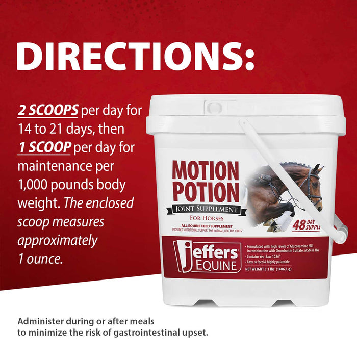 Jeffers Motion Potion Joint Supplement Pellets for Horses