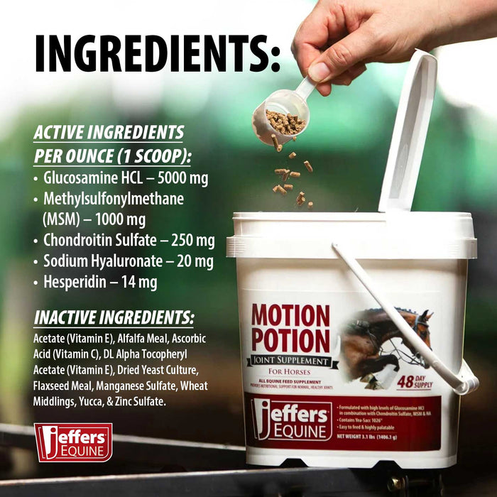 Jeffers Motion Potion Joint Supplement Pellets for Horses