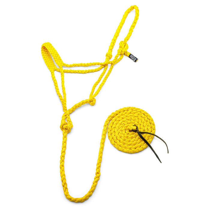 Jeffers Braided Mule Tape Halter with 10' Lead for Horses