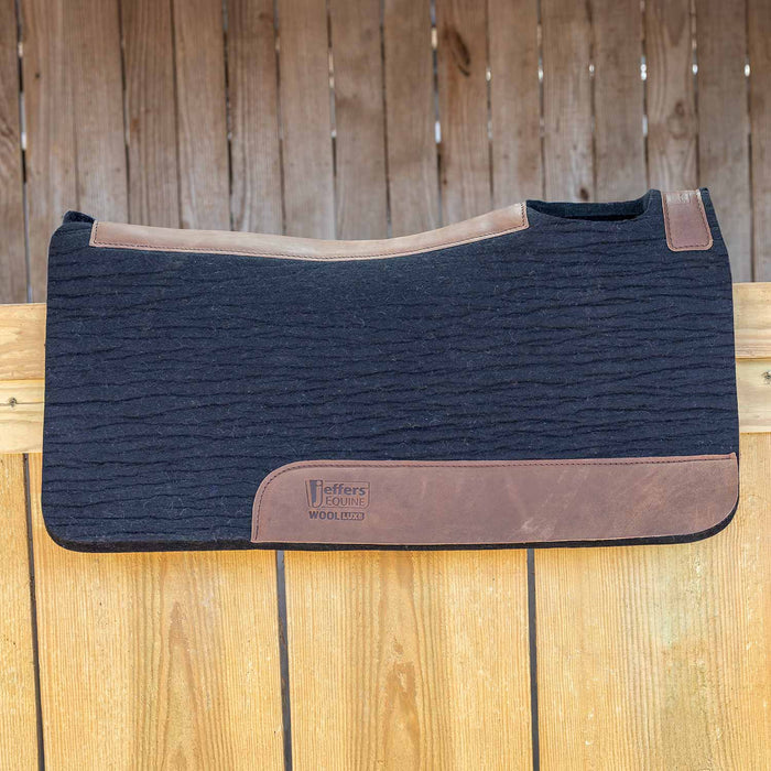 Jeffers WoolLuxe 100% Wool Equine Saddle Pad – Cushioned, Breathable, and Shock-Absorbing
