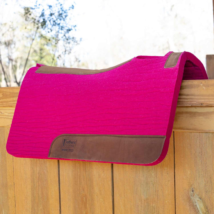 Jeffers WoolLuxe 100% Wool Equine Saddle Pad – Cushioned, Breathable, and Shock-Absorbing
