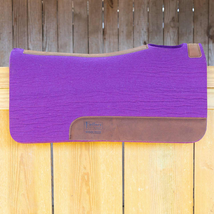 Jeffers WoolLuxe 100% Wool Equine Saddle Pad – Cushioned, Breathable, and Shock-Absorbing