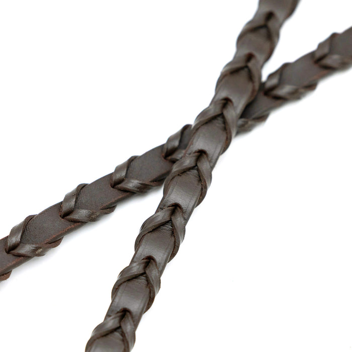 Jeffers Uniquely English Leather Laced Reins, Havana