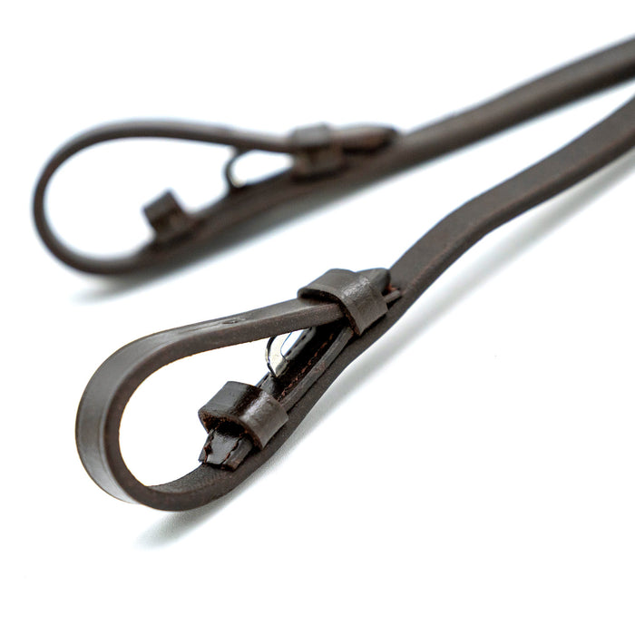 Jeffers Uniquely English Leather Laced Reins, Havana