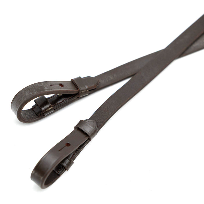 Jeffers Uniquely English Leather Laced Reins, Havana
