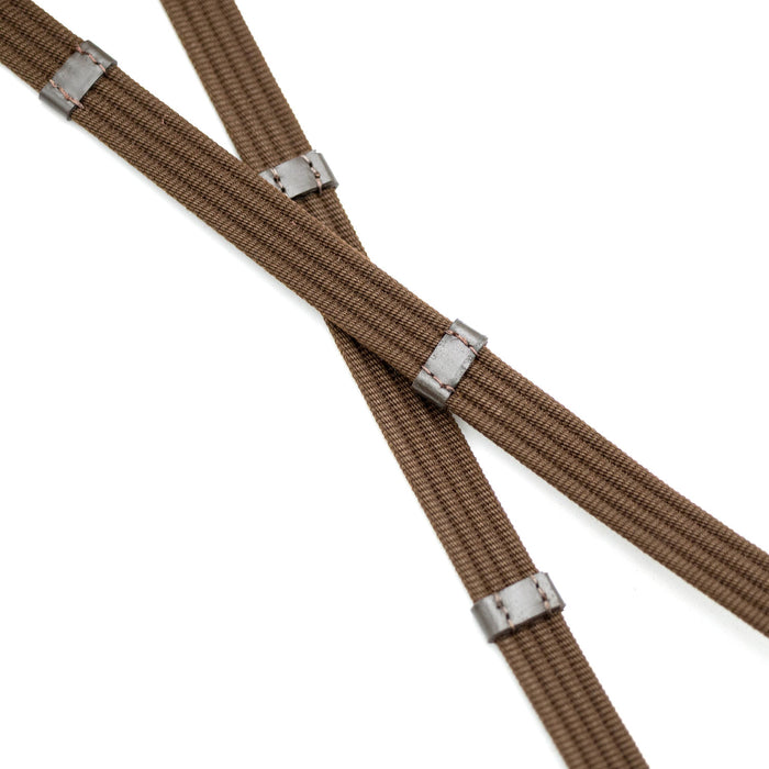 Jeffers Uniquely English Leather Web Reins for Horses