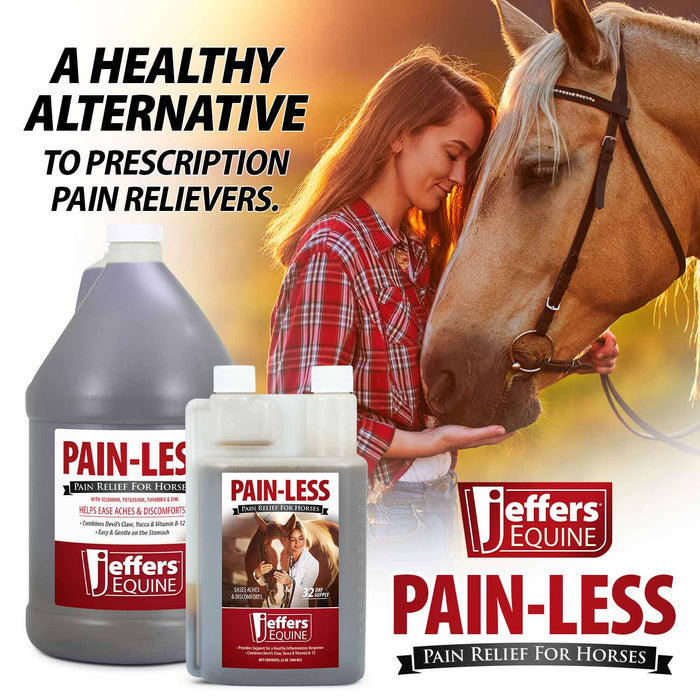 Jeffers Pain-Less Pain Relief Liquid for Horses
