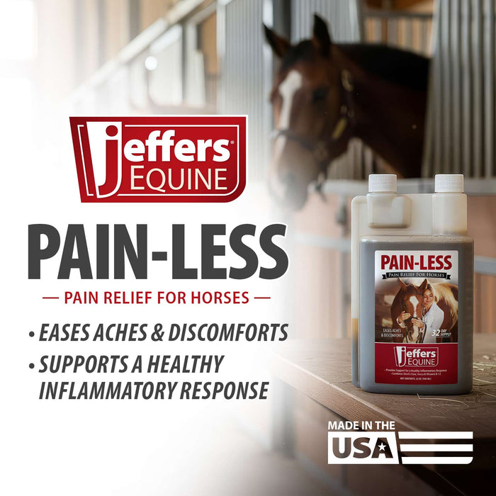 Jeffers Pain-Less Pain Relief Liquid for Horses