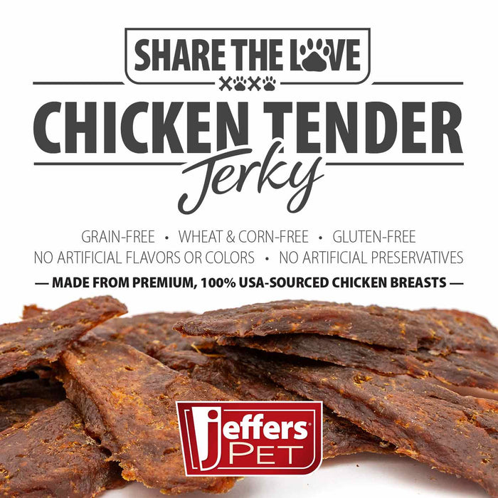 Jeffers Chicken Jerky Healthy Dog Treats, 24 oz 100% Natural Grain-free, Gluten-free, Made in USA