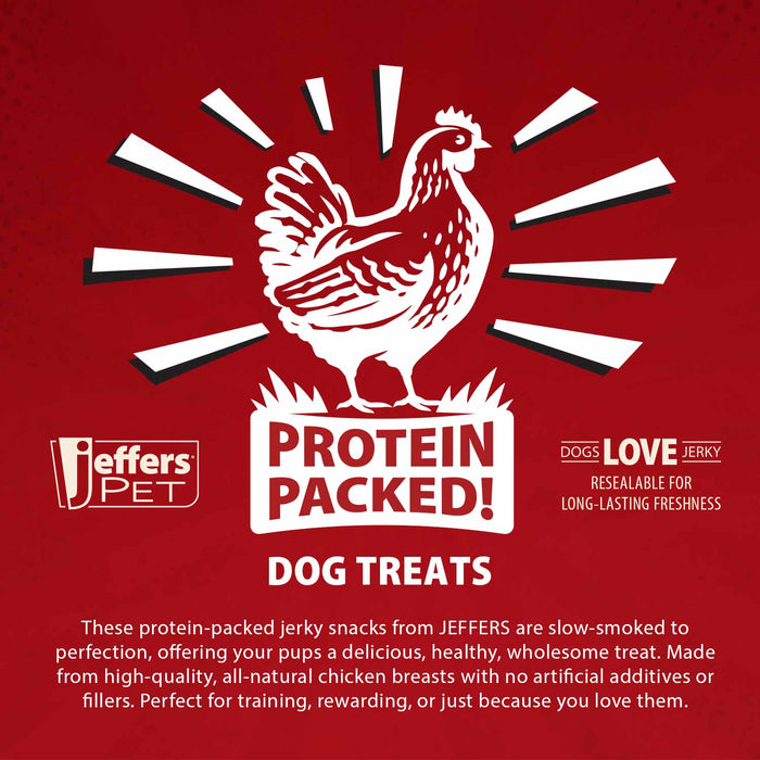 Jeffers Chicken Jerky Healthy Dog Treats, 24 oz 100% Natural Grain-free, Gluten-free, Made in USA