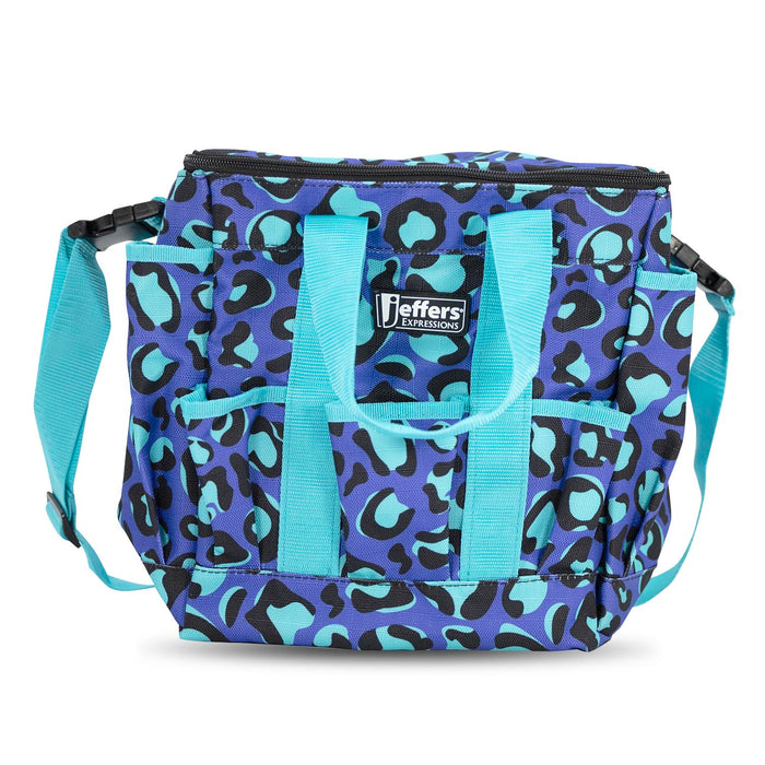 Jeffers Expression Deluxe Horse Grooming Bag with Adjustable Strap - JEFCKE - PreSale Maya Cheetah - 11.5"L x 10.5"W x 8.5"D - 7
