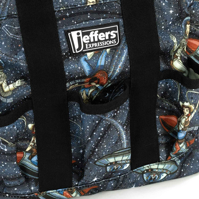 Jeffers Expression Deluxe Horse Grooming Bag with Adjustable Strap - JEFDCD - PreSale Cosmic Cowgirl - 11.5"L x 10.5"W x 8.5"D - 5