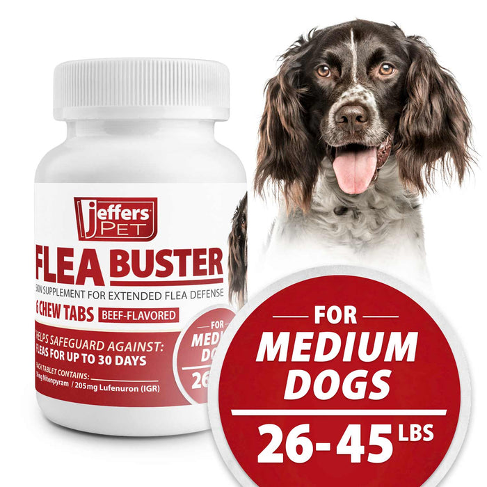 Jeffers Flea Buster Monthly Oral Flea Supplement for Dogs