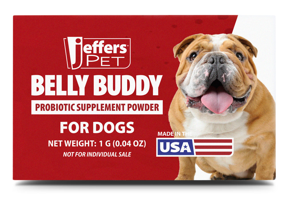 Jeffers BELLY BUDDY Probiotic Supplement Powder for Dogs – Multi-Strain Digestive & Immune Support