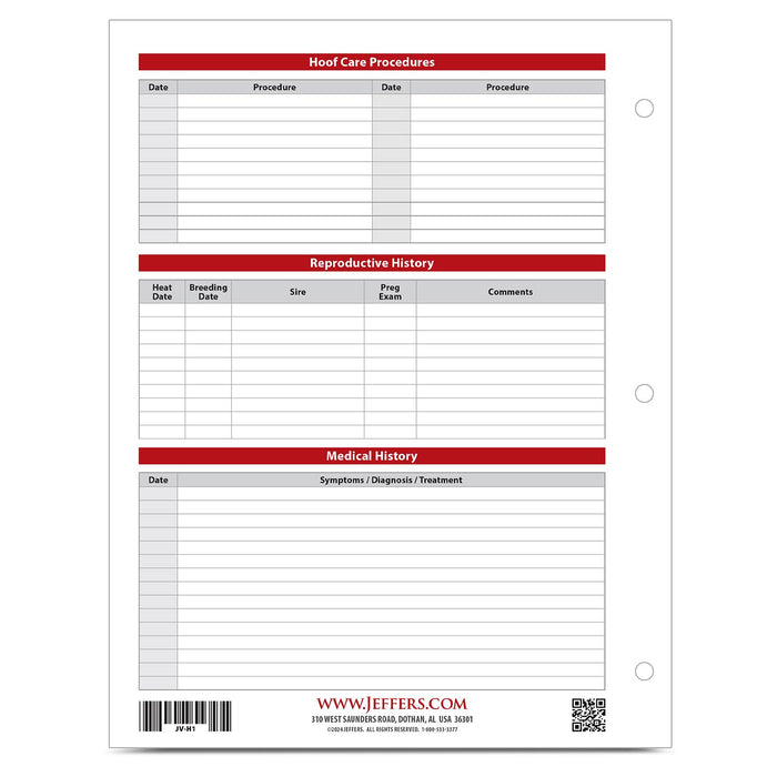 Jeffers Horse Health Records
