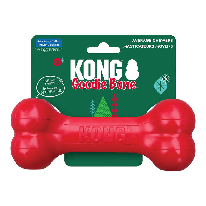 KONG Goodie Bone Holiday Md Color Red