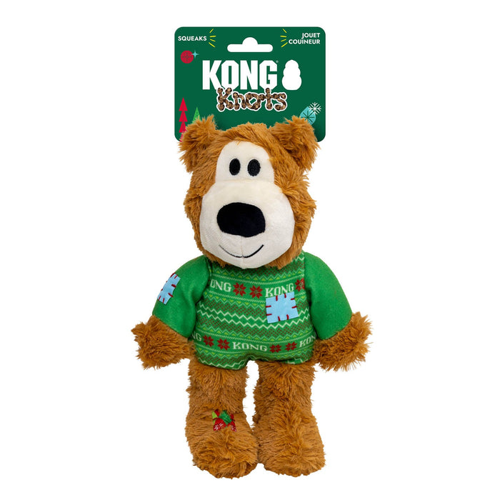 Holiday Wild Knots Sweater Bear Green Color Green