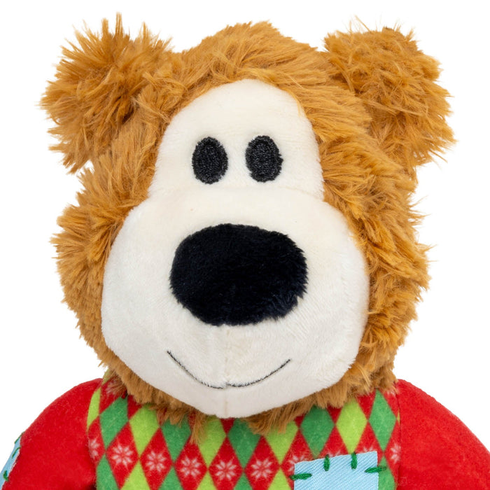 Holiday Wild Knots Sweater Bear Green Color Red