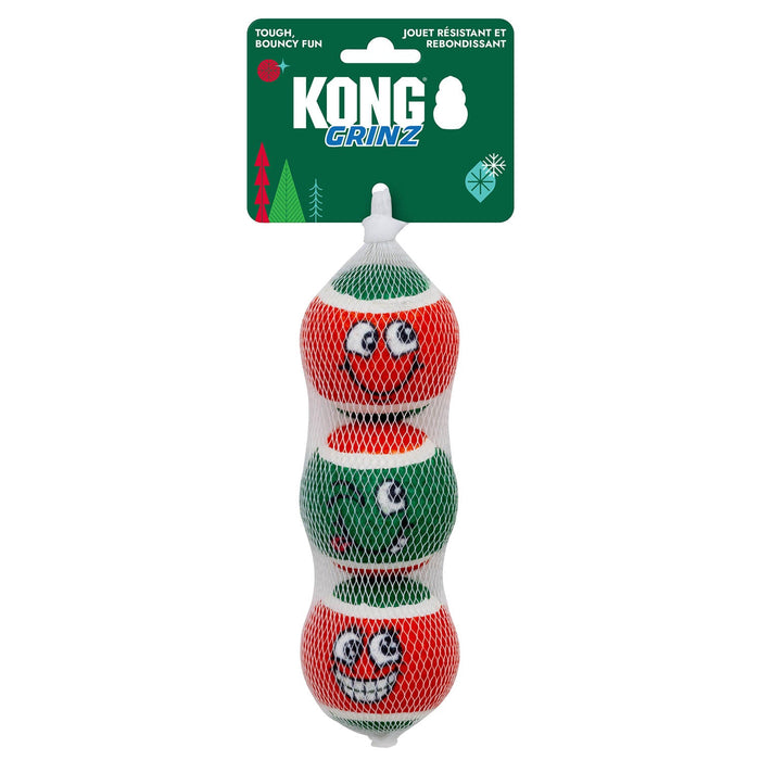 Holiday Grinz Naughty & Nice Sport Balls 3-pk Md Color Red Green