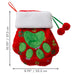 Holiday Stocking Paw Red Lg Color Red