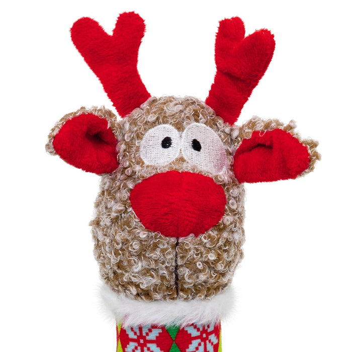 Holiday Shakers™ Luvs Argyle Reindeer Md Color Red