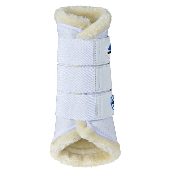 WeatherBeeta Tough-Tec Comfy Fleece Brushing Boots Color WHITE/WHITE