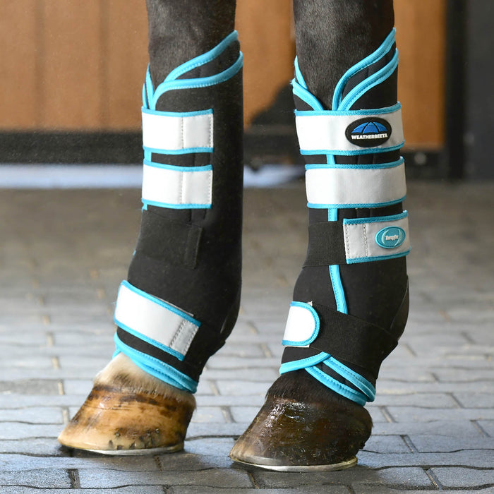 WeatherBeeta Therapy-Tec Stable Boot Wraps Color BLACK/BLUE
